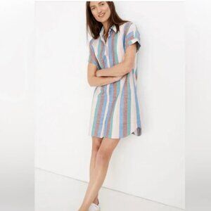 Madewell Central Shirtdress in Flagstaff Stripe - Large Like-New
